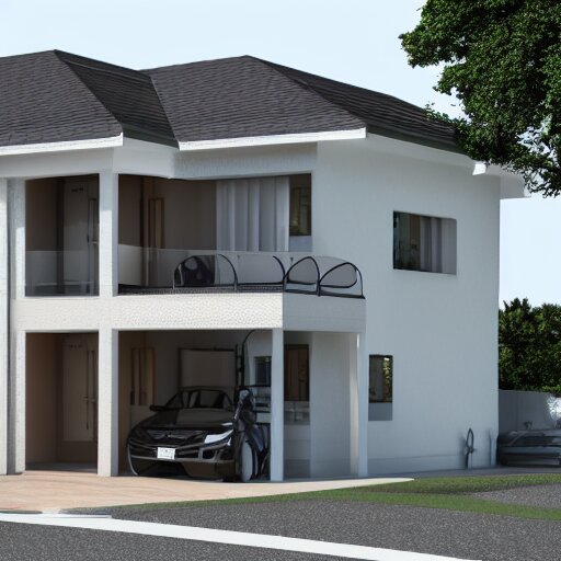 3 d render of a house 