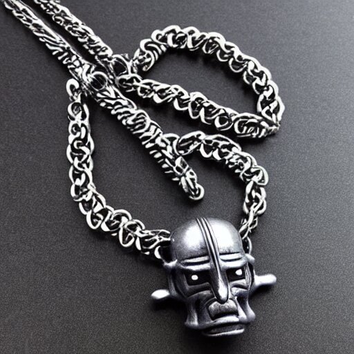 necklace of hellboy, hyper realistic, 