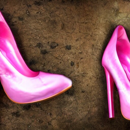 medieval pink high heels, photoshoot, photography, 4 k, hyper realistic 