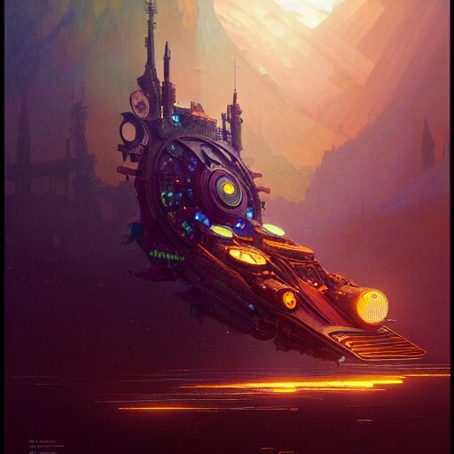 a highly detailed digital image of an imagination machine, concept art, artstation, cgsociety, very detailed, intricate, detailed illustration, by greg rutkowski and alphonse mucha, Paul Lehr and Beeple, iridescent accents, ray tracing, product lighting, sharp, smooth, masterpiece