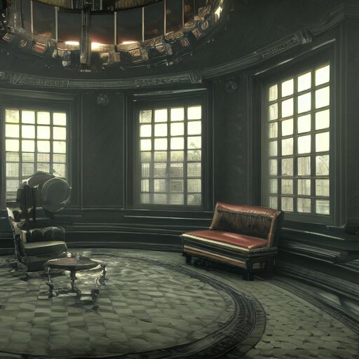 futuristic Victorian era interior design artstation, 8k unreal engine