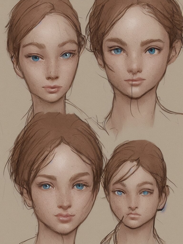 freckles by disney concept artists, blunt borders, golden ratio 