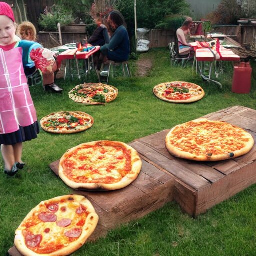 a garden of pizza 