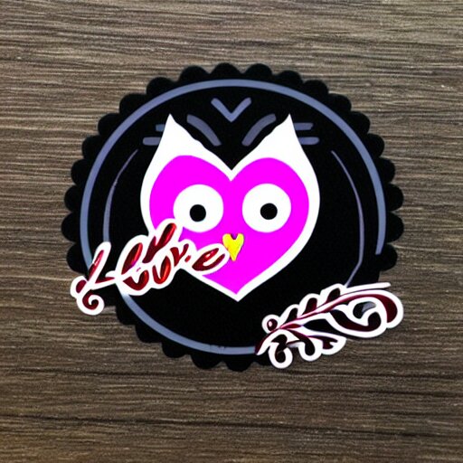 love owl sticker 