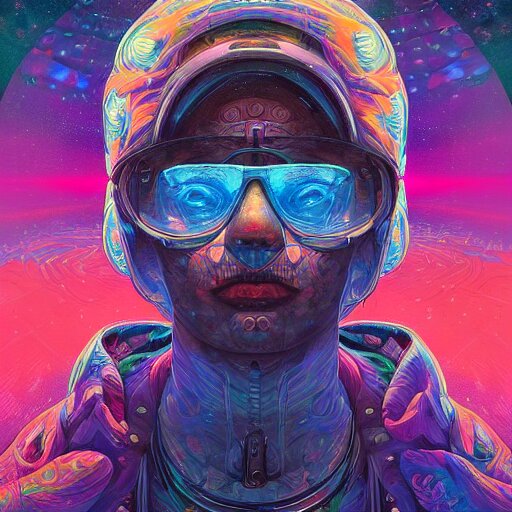 An extremely psychedelic experience, colorful, surreal, dramatic lighting, cosmonaut, LSD, face, detailed, intricate, elegant, highly detailed, digital painting, artstation, concept art, smooth, sharp focus, illustration, art by Sam Spratt, Dan Mumford, Artem Demura and Alphonse Mucha