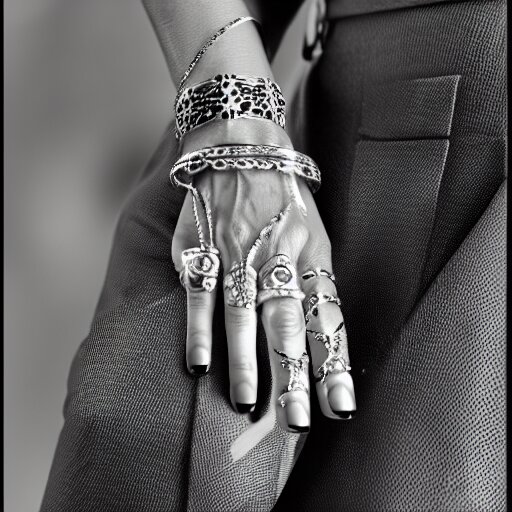 Photo of a hand Jewellery model, bold, self confidence, cinematic,HDR,focus,