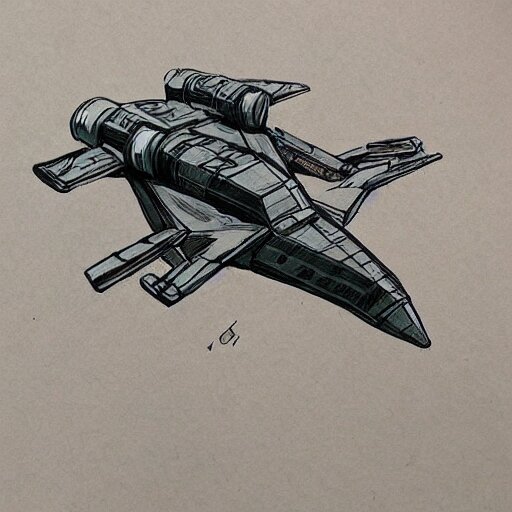 spaceship in the style of fiona staples 