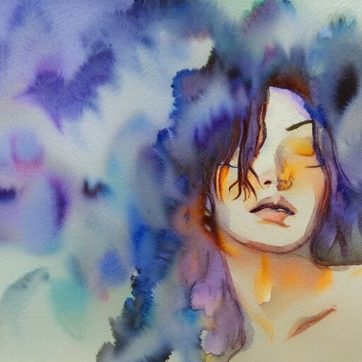 dreaming in watercolor, trending on artstation, award winning 