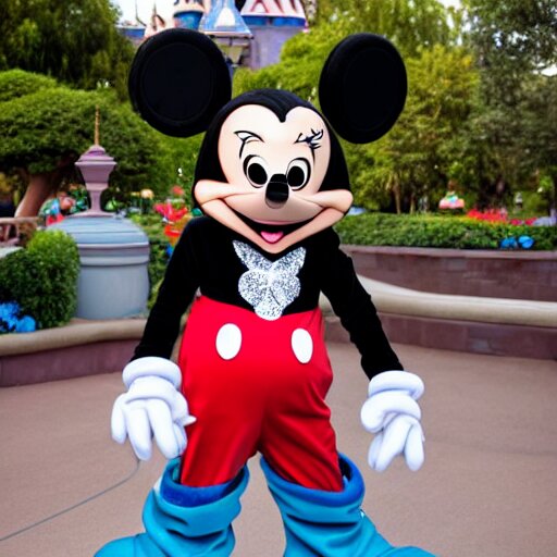 Lexica - Transgender mickey mouse costumed character at disneyland ...