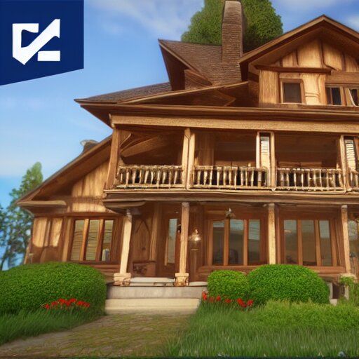 Peaceful wooden mansion, zillow, unreal engine 5 tech demo