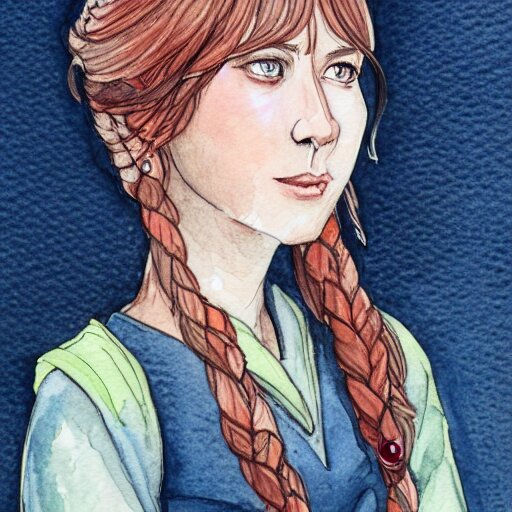 a beautiful and very detailed character concept watercolour portrait of sanna!!!!! marin!!!!!, the young female prime minister of finland as a druidic wizard 