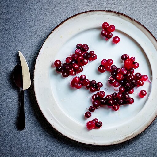 a man eats currants with sugar in a plate in the kitchen, hyper realistic, hyper detailed, cfg _ scale 3 