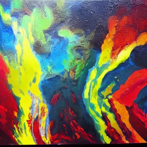 “eruptions oil panting”