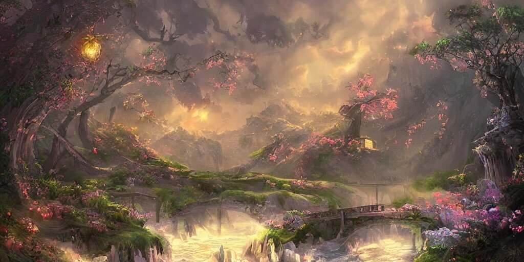 a beautiful fantasy scene by yuumei art 