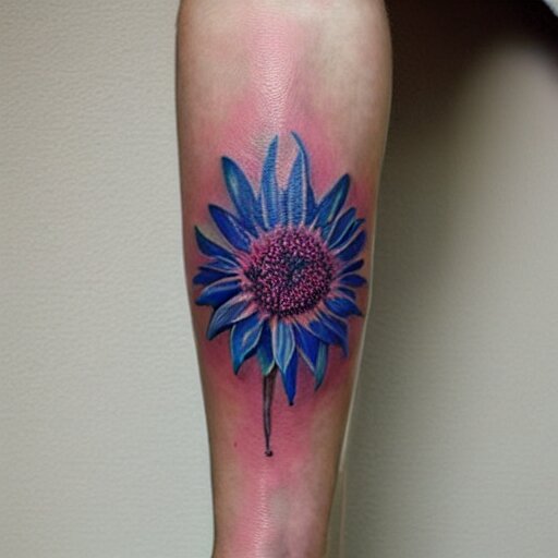 great tattoo watercolor cornflower