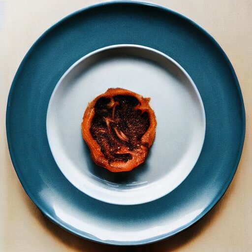 an empty plate, culinary art photography 