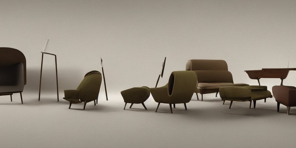 furniture designs in the style of bauhaus movement, design sheet, 3d render, Les Edwards, Zdzislaw Beksinski, Carl Gustav Carus, John Harris, Michal Karcz, Zhang Kechun, Mikko Lagerstedt, Scott Listfield, Steven Outram, Jessica Rossier.