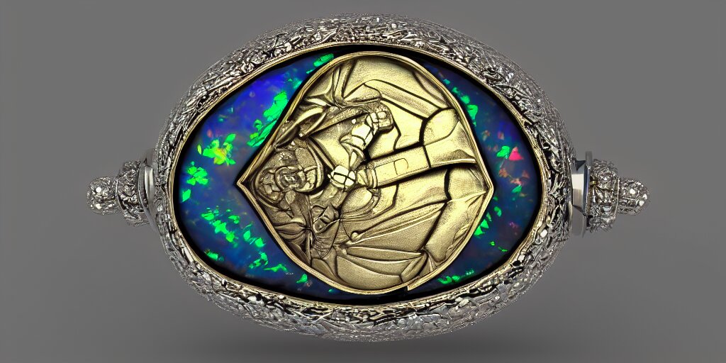 jewelry engraved in scarab, beetle, opal diamond, art noveau, art deco, 8k , artstation, render, elegant, album art