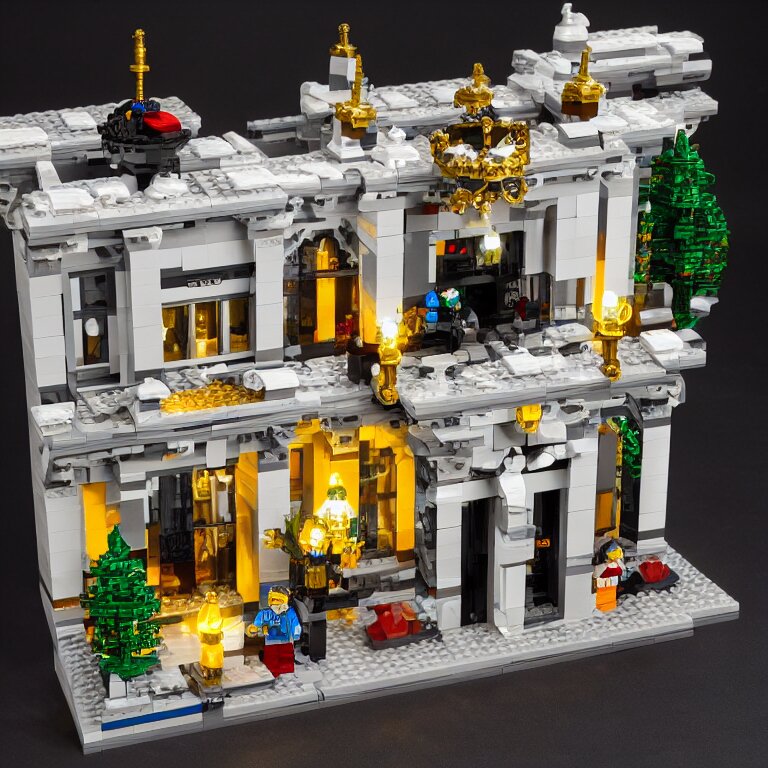 mara - a - lago lego set, product marketing, photorealistic, studio lighting, highly detailed 