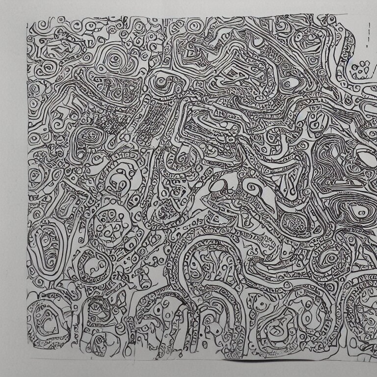 notebook doodle extremely intricate hyper detailed linework pen  