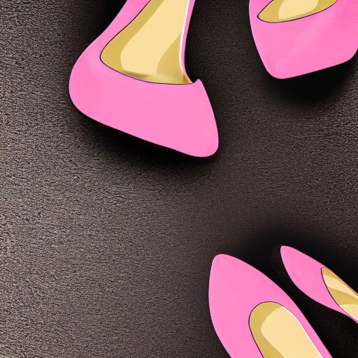 pink suede pumps shoes with slim heels and pointed toes with a happy mickey mouse depicted on it, photorealistic, transluscent, glass, beautiful, architecture, product design, clean, highly detailed, 8 k, ornate detail 