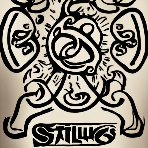 a sharpie drawing of a logo for stability studios 