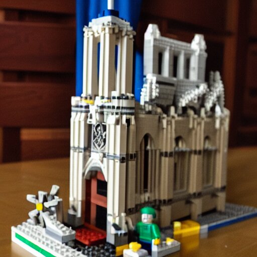 Notredame made with Lego