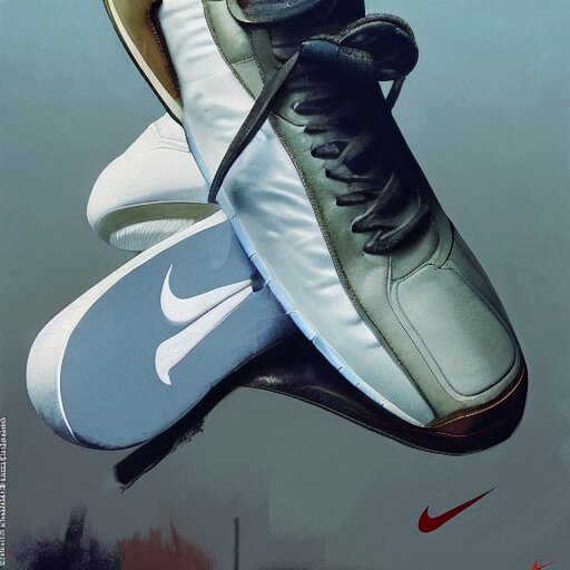 hitler advertises nike sneakers, hyperrealism, sharp focus, 4 k ...