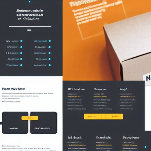 ui for a cardboard box website 