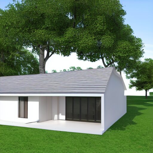 3 d render of a house 