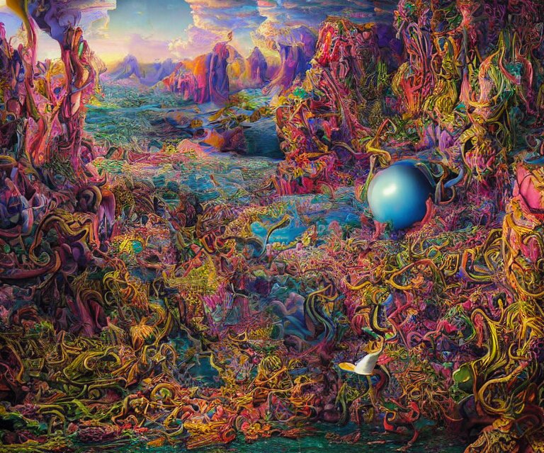 surrealism painting by mario martinez, part by tokio aoyama, ultra realistic, highly detailed, hypermaximalist, pastel colors, epic, masterpiece, dramatic lighting, fractals, 8 k, depth of field 