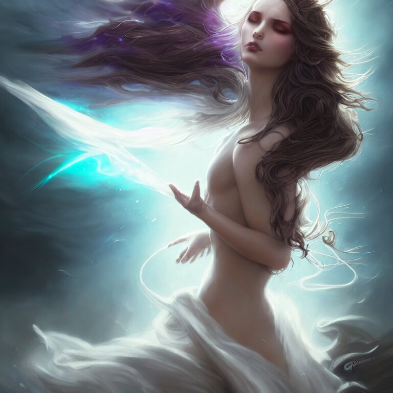 the seductive sorceress is praying!!! magic the gathering, windy hair!, gentle fantasy, cinematic volumetric light, portrait, dnd, complex, elegant, highly detailed, digital painting, artstation, concept art, smooth, clear focus, illustrations, hyperrealistic face, beautiful eyes, fantasy art, in the style of greg rutkowski, intricate, hyperdetalized, smooth 