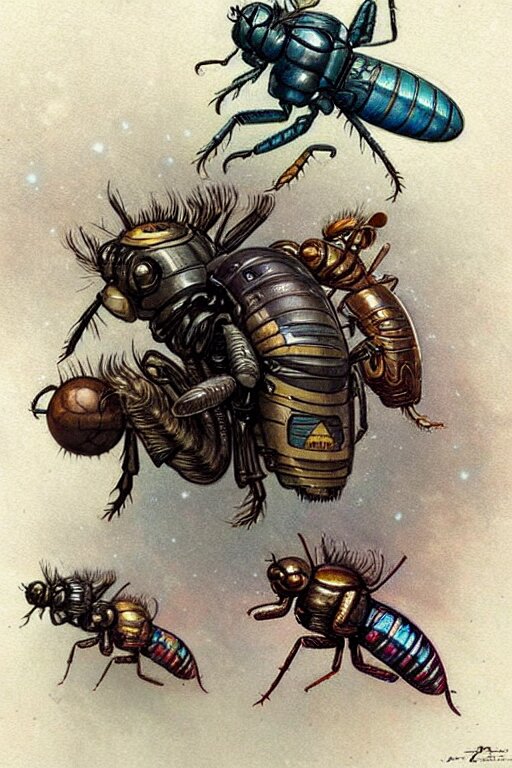 design only! ( ( ( ( ( 2 0 5 0 s retro future art insects designs borders lines decorations space machine. muted colors. ) ) ) ) ) by jean - baptiste monge!!!!!!!!!!!!!!!!!!!!!!!!!!!!!! 