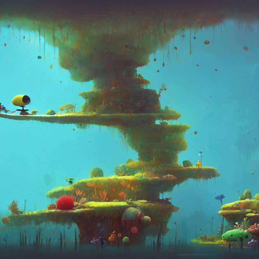 Goro Fujita illustrating Underwater forest, aquatic life, full of color, art by Goro Fujita, sharp focus, highly detailed, ArtStation