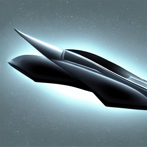 a hiper realistic digital art of a futurist spaceship car 