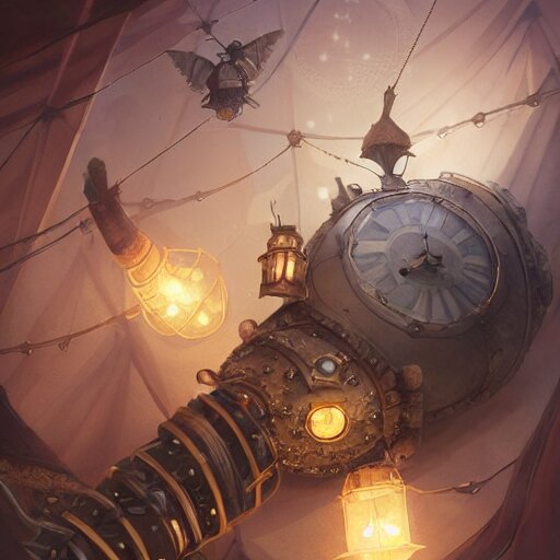 cute steampunk rabbit with a polygonal library walls and glass ceilings showing the stars and hanging silk drapery and tapestries, light dust, magnificent, close up, details, sharp focus, elegant, highly detailed, illustration, by Jordan Grimmer and greg rutkowski and PiNe(パイネ) and 薯子Imoko and 香川悠作 and wlop and maya takamura, intricate, beautiful, Trending artstation, pixiv, digital Art