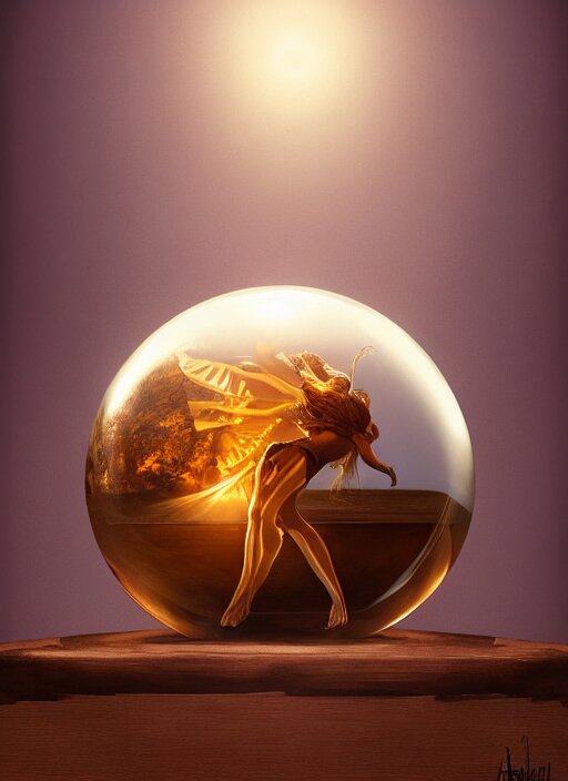 crystal ball on a wood stand with a beautiful dreamscape inside, studio product photography, centered, super highly detailed, professional digital painting, artstation, concept art, smooth, sharp focus, extreme illustration, unreal engine 5, photorealism, beautiful, cinematic, art by artgerm and rutkowski and alphonse mucha and loish and wlop 