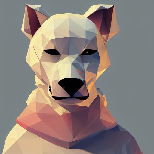 aesthetic albino dog fursona portrait, commission of a anthropomorphic lion on fire, fursona wearing stylish clothes, winter armosphere, pastel simple art, low poly 