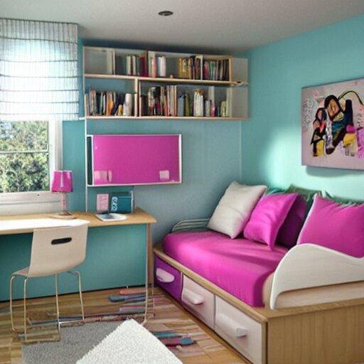 teen girls bedroom