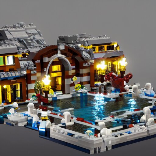 mara - a - lago fbi raid lego set, photorealistic, studio lighting, highly detailed, cinematic composition, realistic render, octane render, detailed textures 