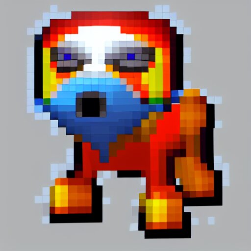 popdog, pixel art 