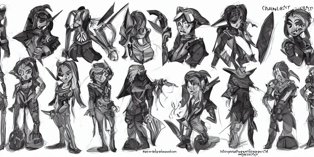 character design sheet of mgb 