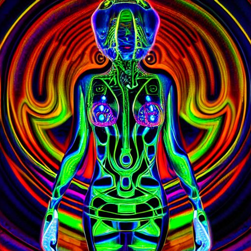 psychedelic organic cyborg by scott davidson 