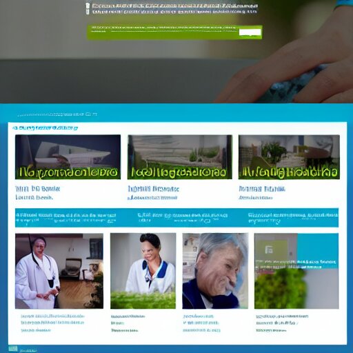 a screenshot of a website for healthcare 