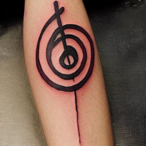 a tattoo inspired by the musical artist aurora. 