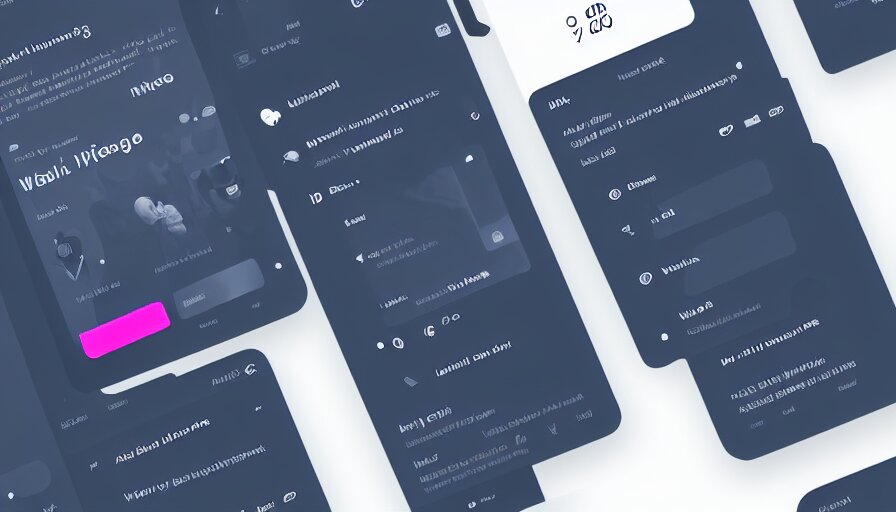 trend dribbble shot of mobile application, web 3. 0, ux, ui, white space, air, typography 