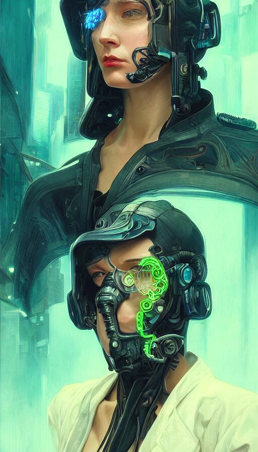 I have no mouth and i want to scream, cyberpunk angry gorgeous gunslinger, alterd carbon, William Gibson, neon, fibonacci, sweat drops, insane, intricate, highly detailed, digital painting, artstation, concept art, smooth, sharp focus, illustration, Unreal Engine 5, 8K, art by artgerm and greg rutkowski and alphonse mucha