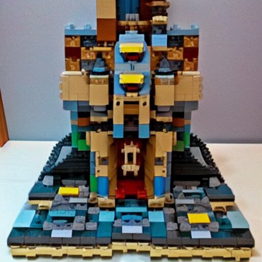 castle greyskull from he - man made out of legos 