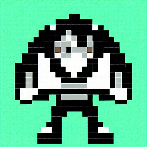 sans from undertale, pixel art, Stable Diffusion