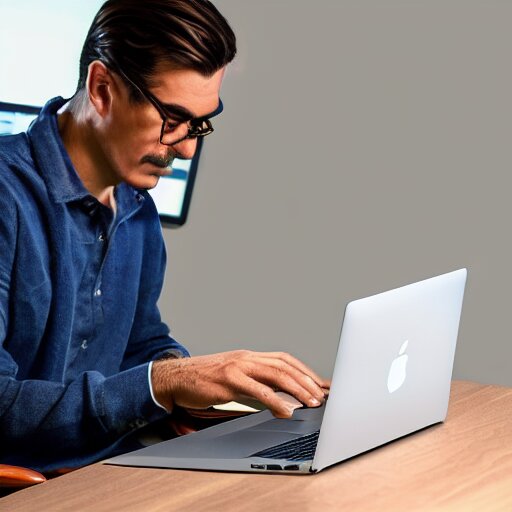 photo of super mario working on his macbook, highly detailed, extremely high quality, hd, 4 k, 8 k, professional photographer, 4 0 mp, lifelike, top - rated, award winning, realistic, detailed lighting, detailed shadows, sharp, no blur, edited, corrected, trending 